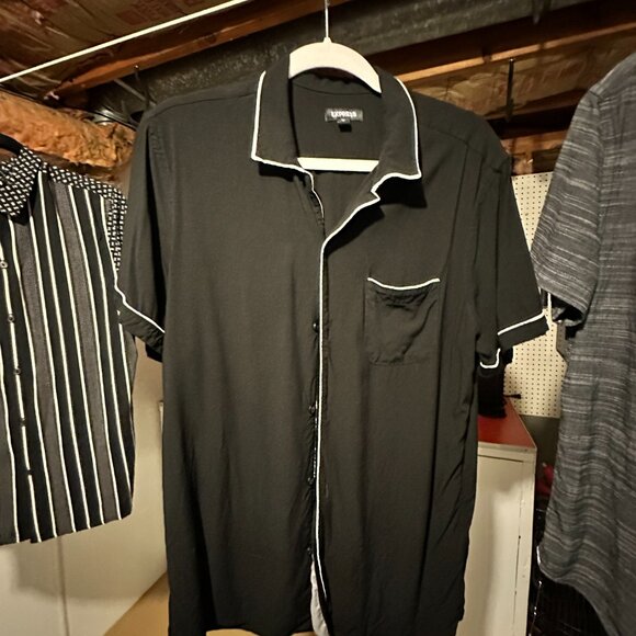 COPY - 6 Short Sleeve/ Cuban Shirts, Buckle & Express MULTIPLE COLORS! - Picture 13 of 15